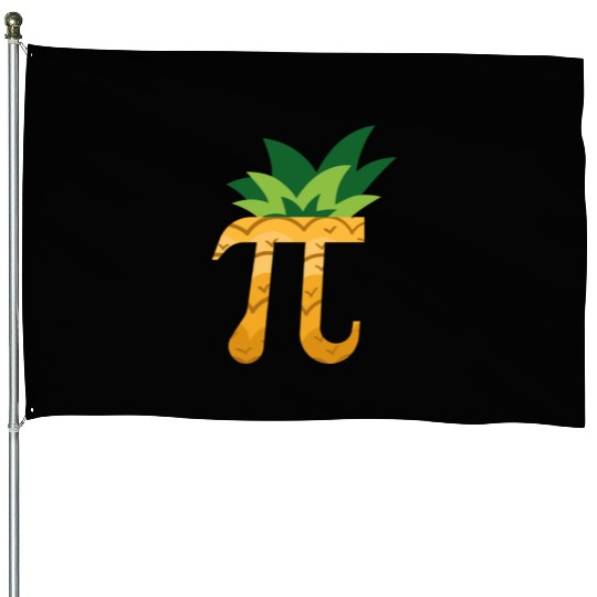 Pineapple Pi Day House Flags