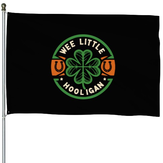 Lucky Hooligan Clover House Flags