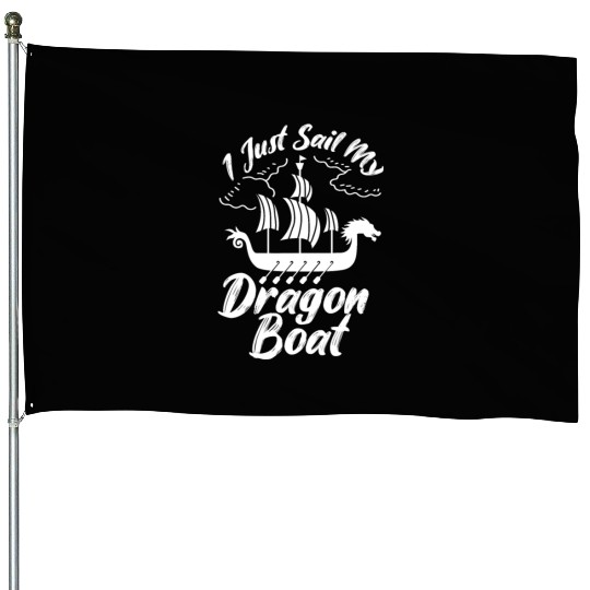 Sail Dragon Boat Boat Sailor or Kayaker Gift House Flags