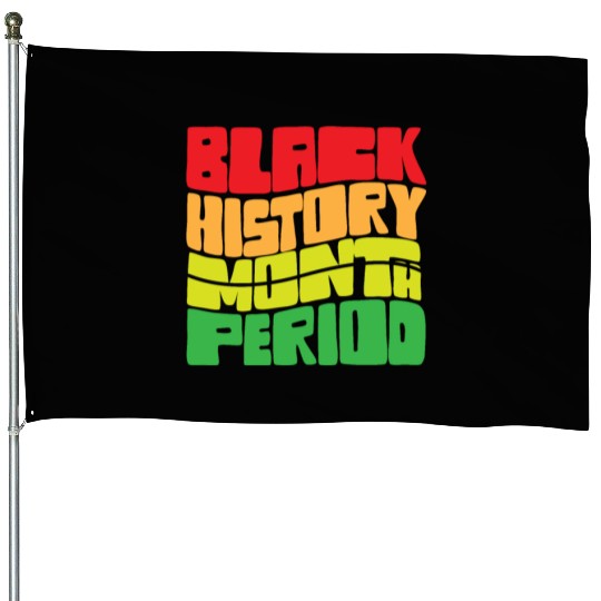 Black History Month Period African American Pride House Flags