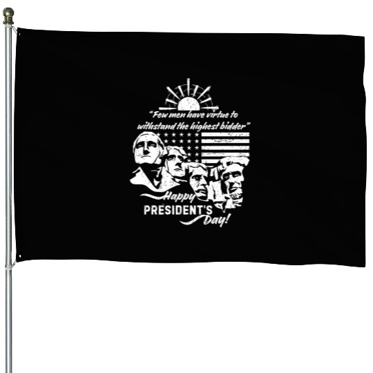 Presidents Day USA House Flags