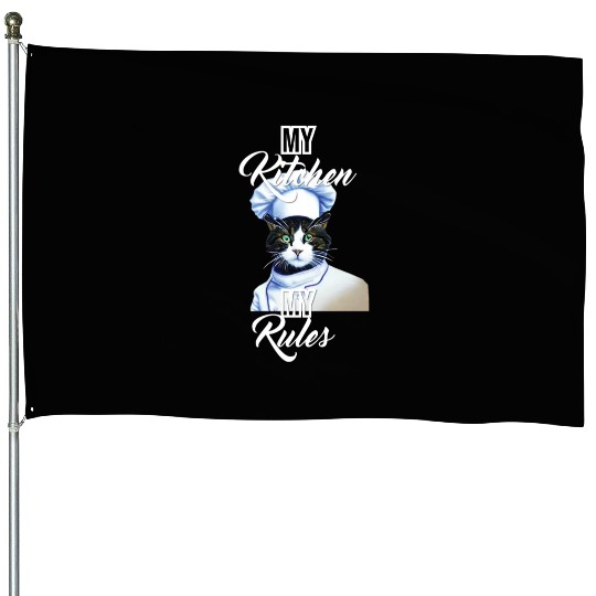 cat chef House Flags