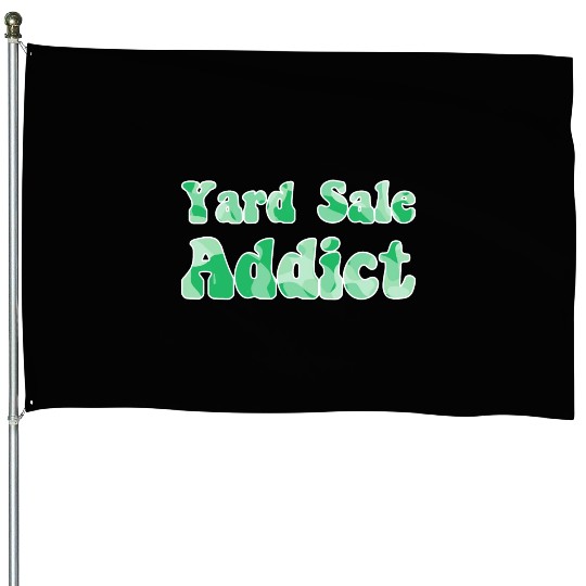 Yard Sale Addict green camo House Flags