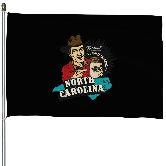 Vintage Raleigh NC Moonshine House Flags