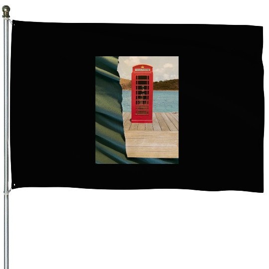 London phonebooth photographed by Yield on Green House Flags