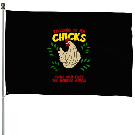 Poultry Chickens Chicken Farmer House Flags