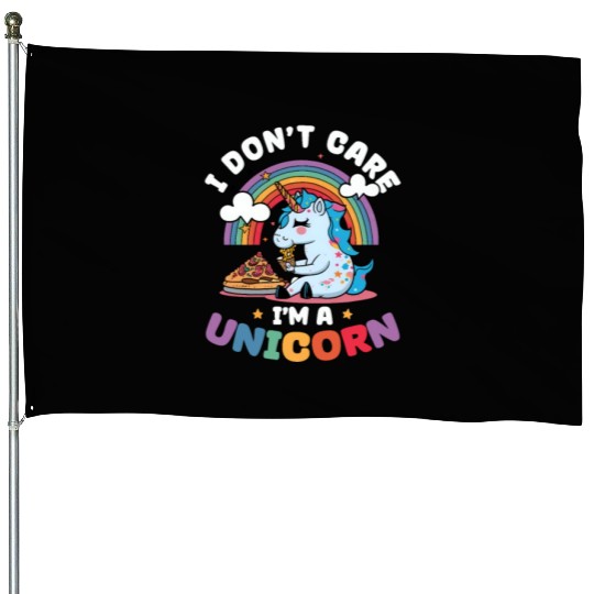 Unicorn Care I'm A Unicorn House Flags