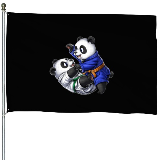 Panda Bears Jiu-Jitsu House Flags