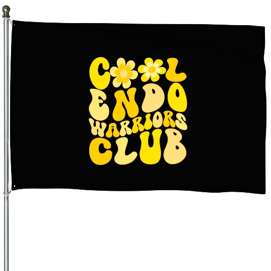 Cool Endometriosis Warriors Club House Flags