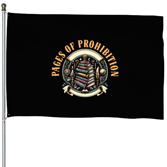Read Banned Books Bookworm Book Lover Literature House Flags