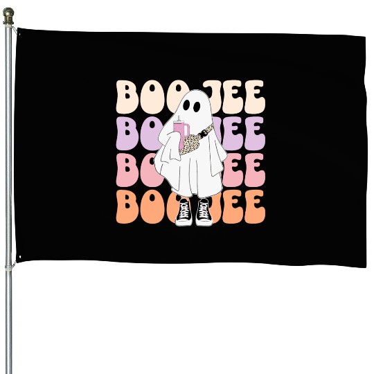 Boojee Halloween Ghost House Flags