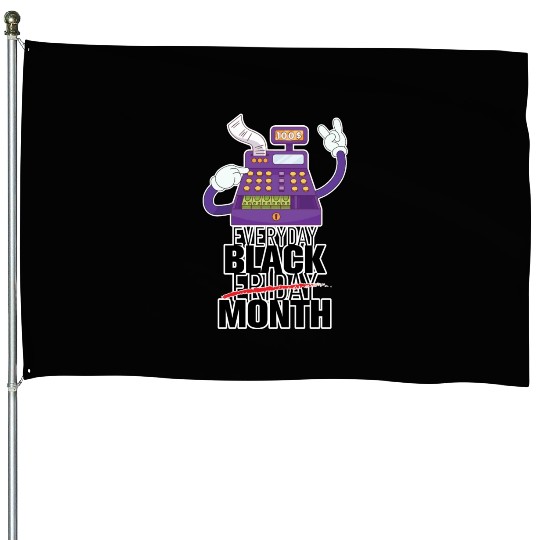 Everyday Black Friday Month House Flags
