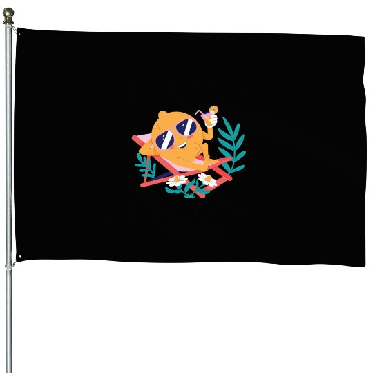 I M Not Lazy I Save Energy Lemon Faul Funny House Flags