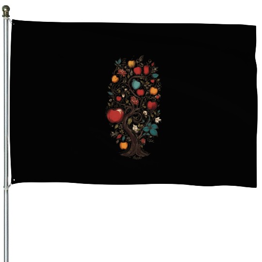 Apple tree House Flags