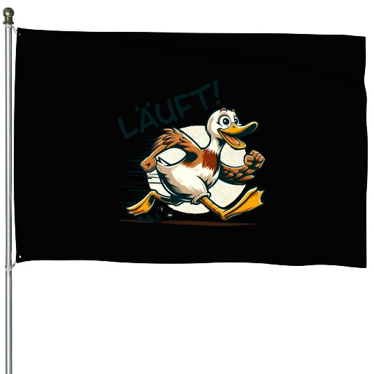 Fast Running Duck House Flags