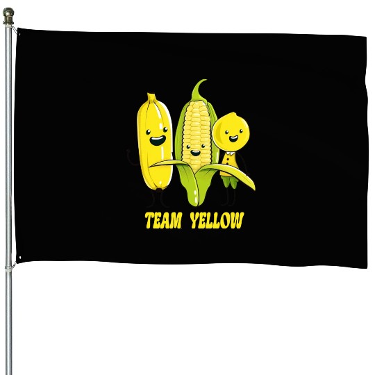 Banana, Corn & Lemon: The Yellow Trio House Flags
