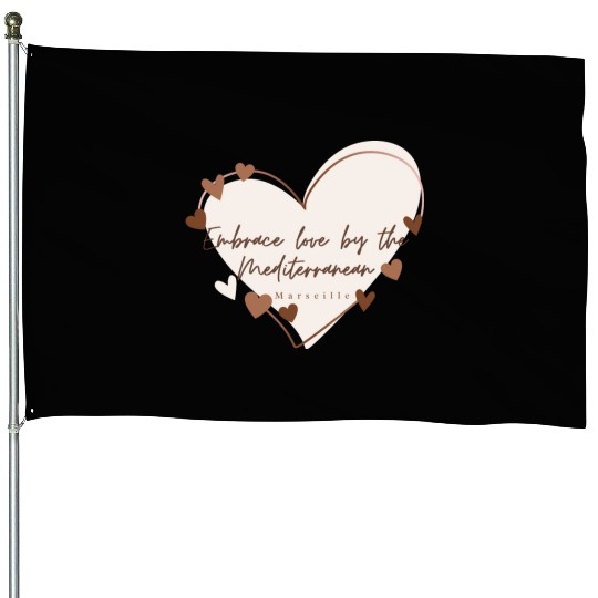 Embrace love by the Mediterranean House Flags