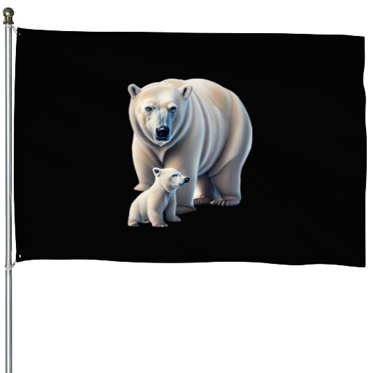 Great Thaw: Melting Glaciers & Polar Bears House Flags