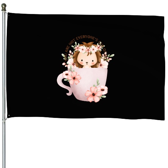 Lion s Cup of Tea House Flags