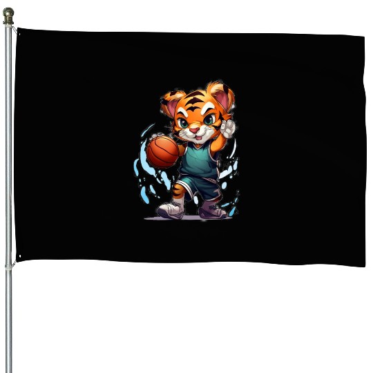 Tiger basketball House Flags