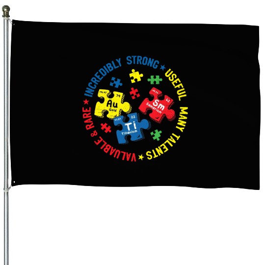 Autism Periodic Table Science Teacher Autism House Flags