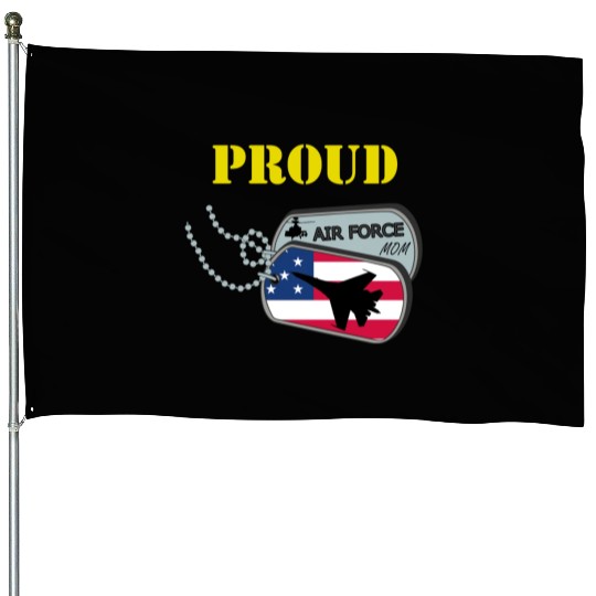 Proud Air Force Mom House Flags