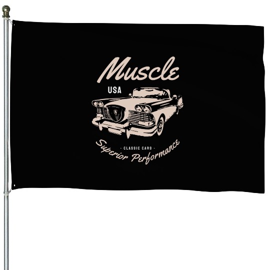 Muscle car superior performance House Flags