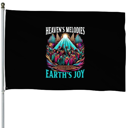 Gospel Music Religious Bible Scripture Christian House Flags