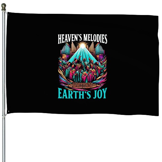 Gospel Music Religious Bible Scripture Christian House Flags