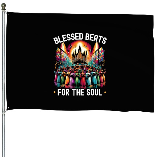 Gospel Music Religious Bible Scripture Christian House Flags