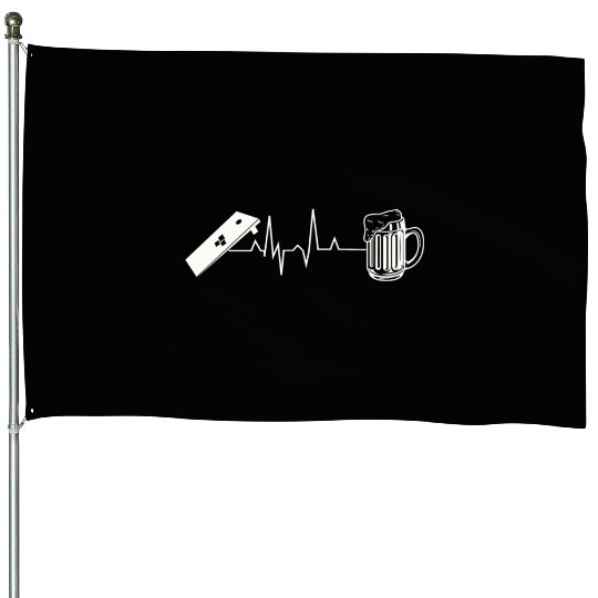 Cornhole Lawn Game House Flags