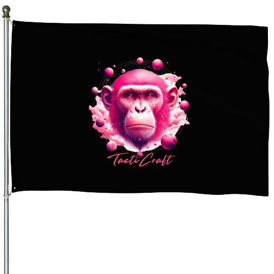 TactiCraft Pink Ape Galaxy House Flags