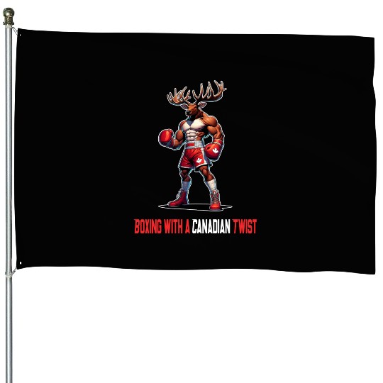 Canada elk box design House Flags