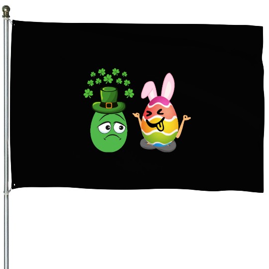 Easter Meets St. Patrick's A Festive Holiday Fusio House Flags