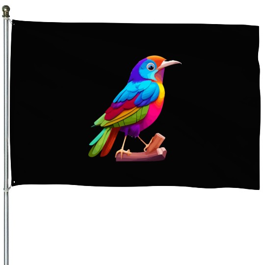 color bird animal House Flags