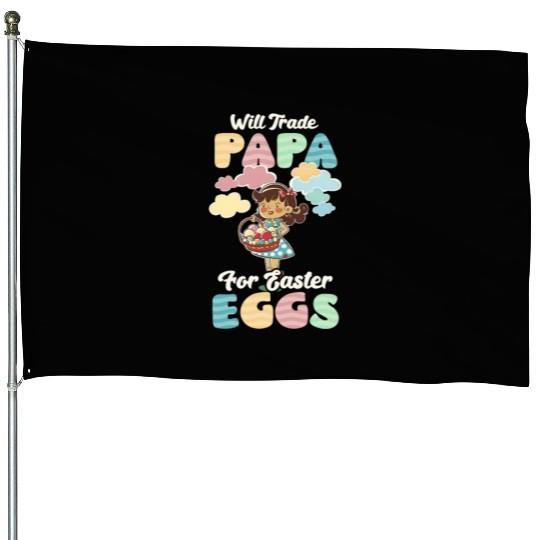 Christian Easter Trade Papa For Easter Eggs House Flags