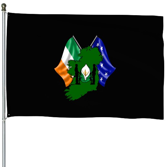 Irish Easter Lily - Designed in Ireland House Flags