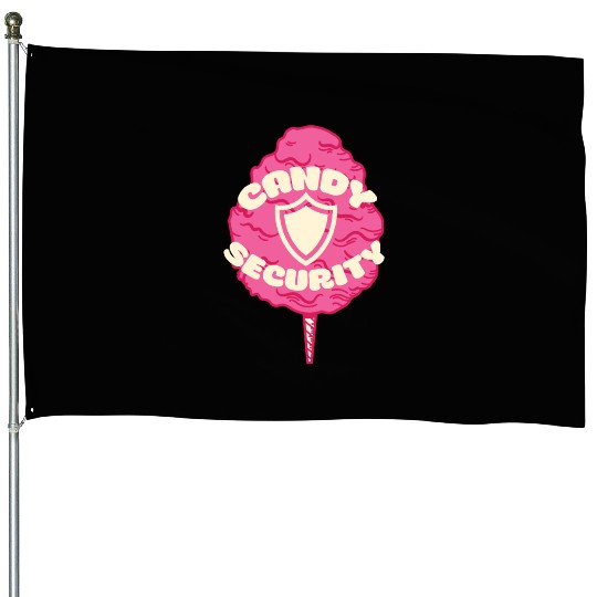 Candy Security Kids Parents Matching Birthday House Flags