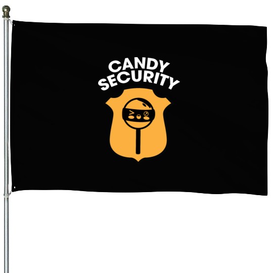 Candy Security Kids Parents Matching Birthday House Flags