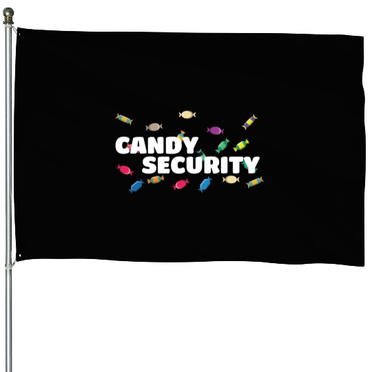 Candy Security Mom Dad Matching Birthday Costume House Flags