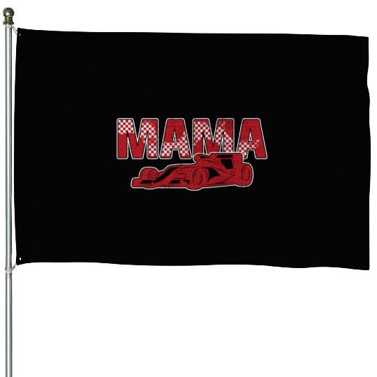 Racing Birthday Matching Family Race Car Pit Crew House Flags