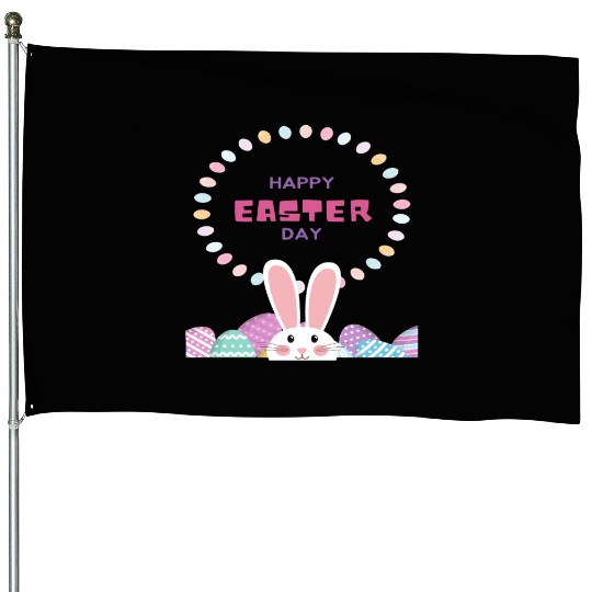 Happy Easter House Flags