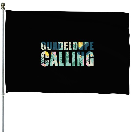 Guadeloupe Calling Tropical Guadeloupe Souvenir House Flags