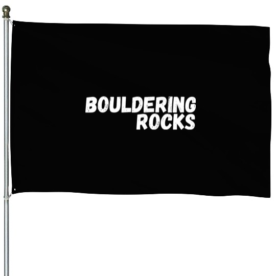 bouldering rocks House Flags