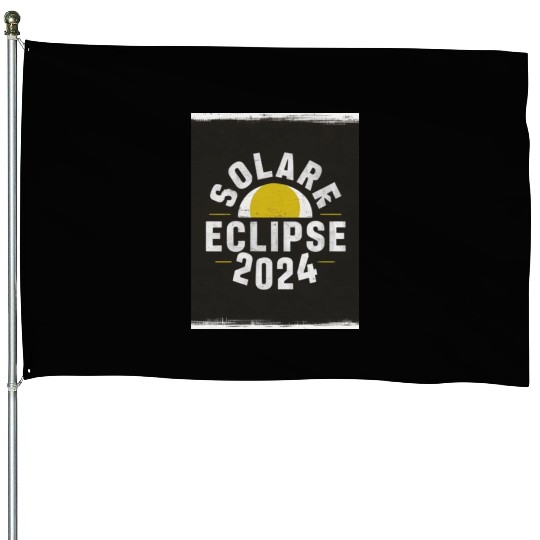 Solar Eclipse 2024 Naturally Phenomenal House Flags