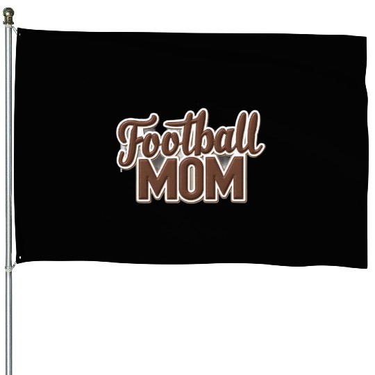 "Touchdown Queen: Football Mom Design" House Flags