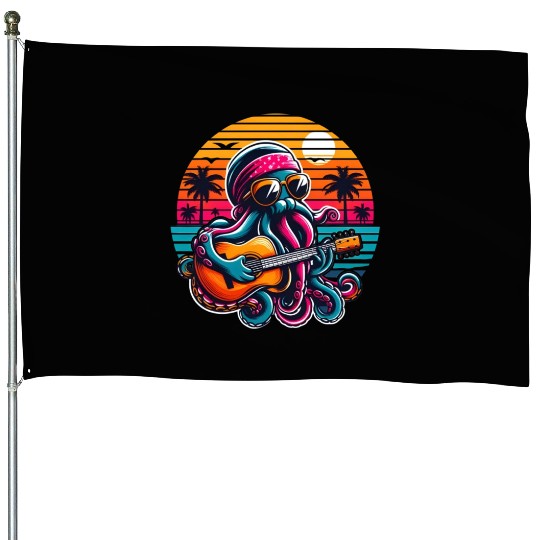 The Musical Octopus House Flags