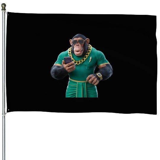 "Urban Ape: Contemporary Monkey Chic" House Flags