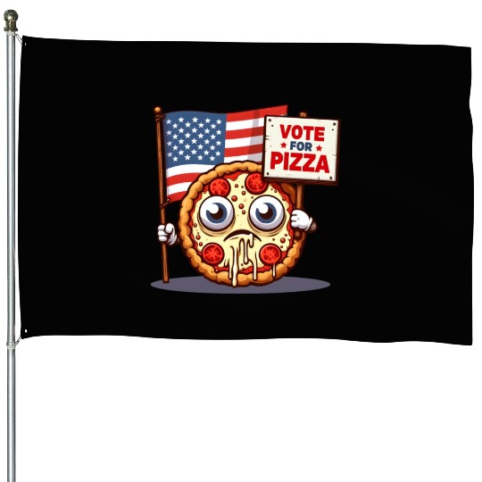 Vote Pizza: US Election Special House Flags