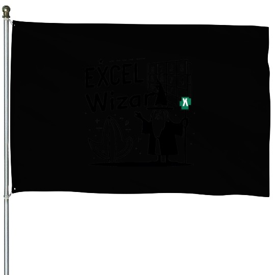 excel wizad funny accountant, bookkeeper and audit House Flags